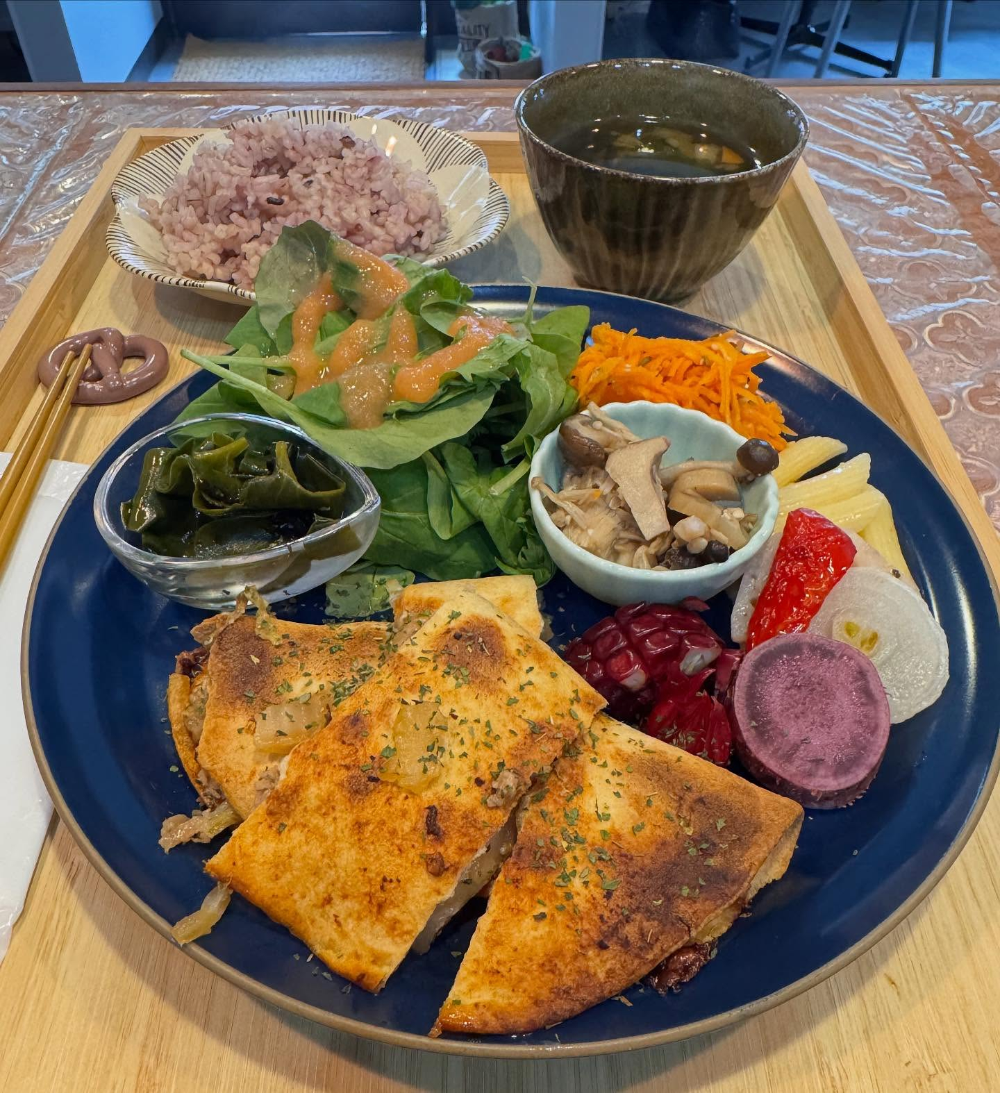 今週の締めくくりは、食べ応え抜群の包みランチ♫